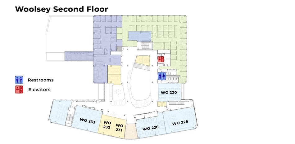 Woolsey second floor diagram.