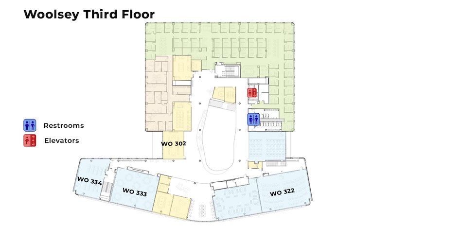Woolsey third floor diagram.